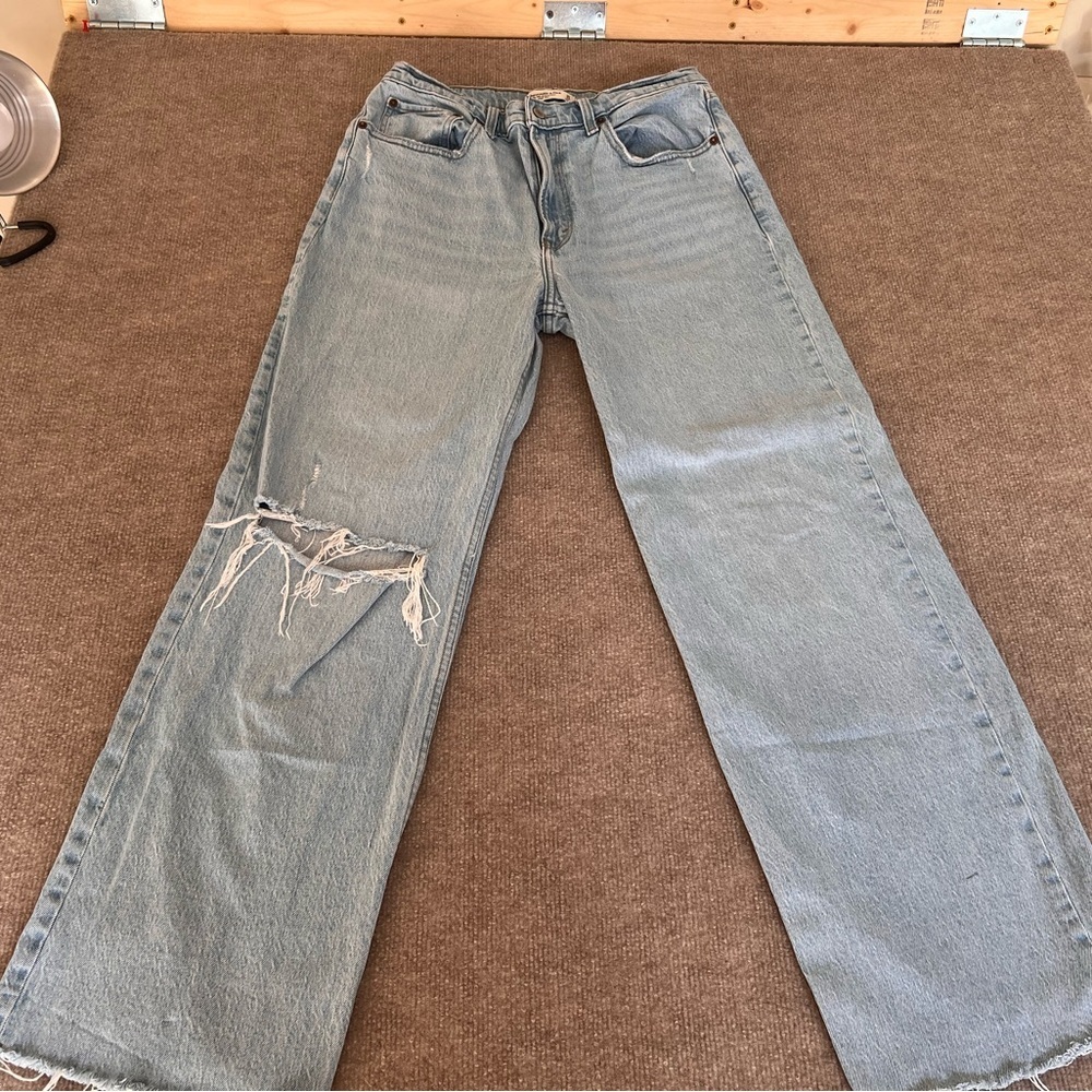 Abercrombie & Fitch Light Blue Boyfriend Jeans - Picture 3 of 3
